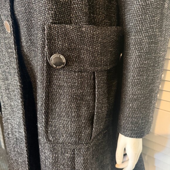 Karen Millen Tweed Dress Coat 12 - Picture 6 of 16